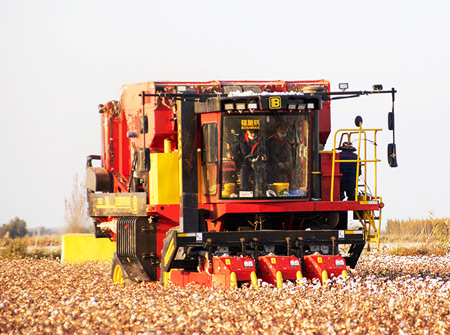 z6com人生就是搏4MZD-3A型自走式圆捆打包棉花收获机